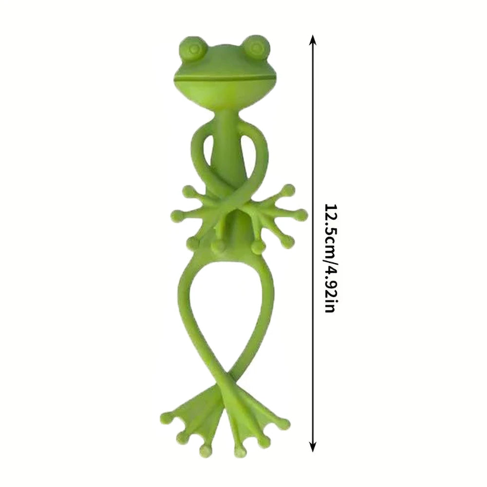 Frog Plant Support Stakes Climbing Vine Clips Garden Decorative Holders - 6