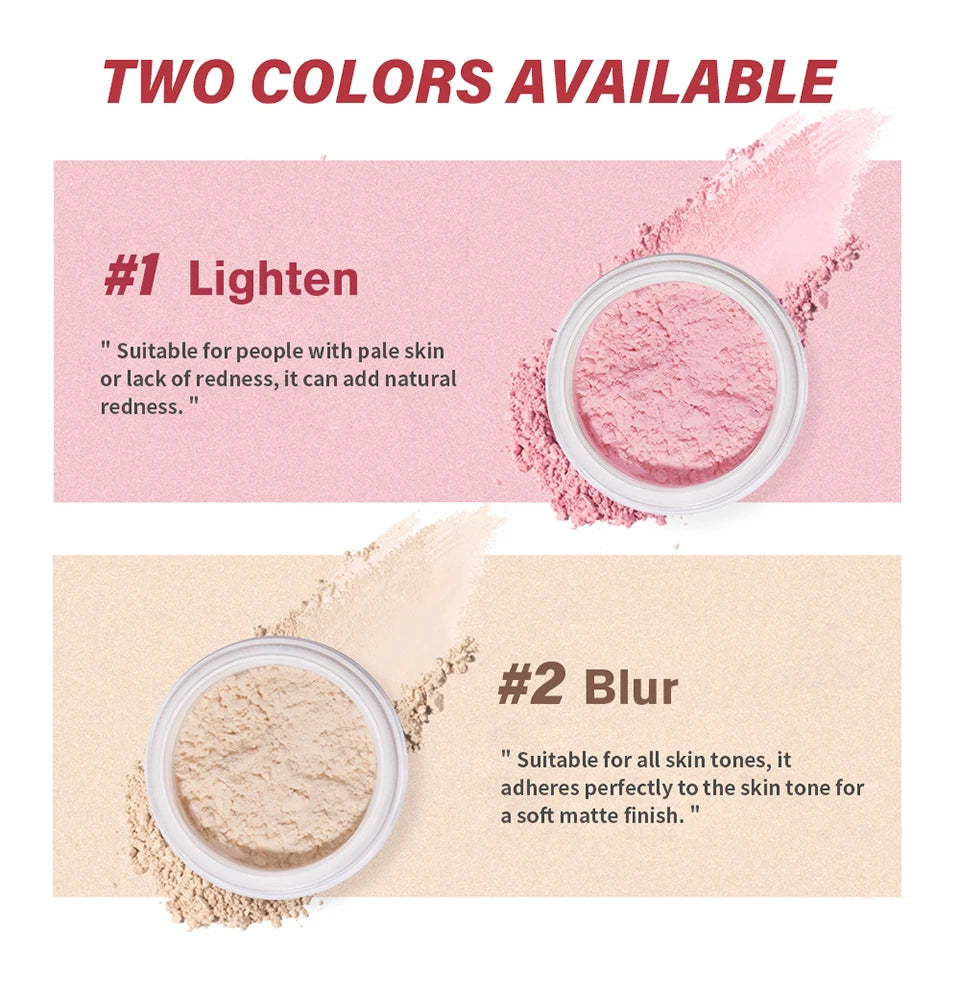 Setting Powder Matte Pink Finish Oil Control Makeup Fixation
