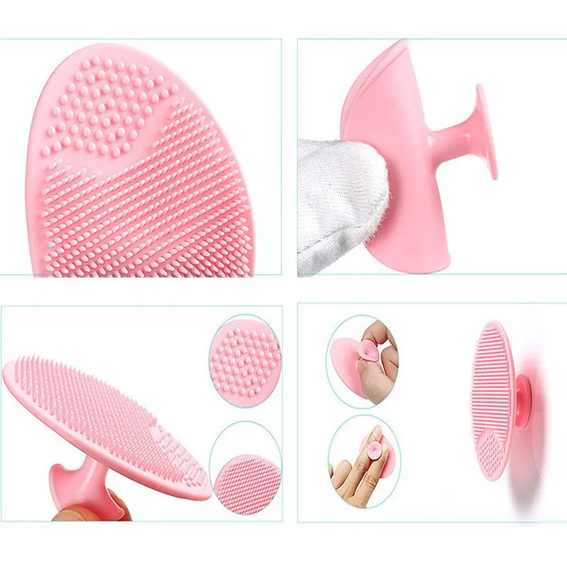 Silicone Facial Cleansing Brush Exfoliating Scrubber and Baby Bath Pad - 5