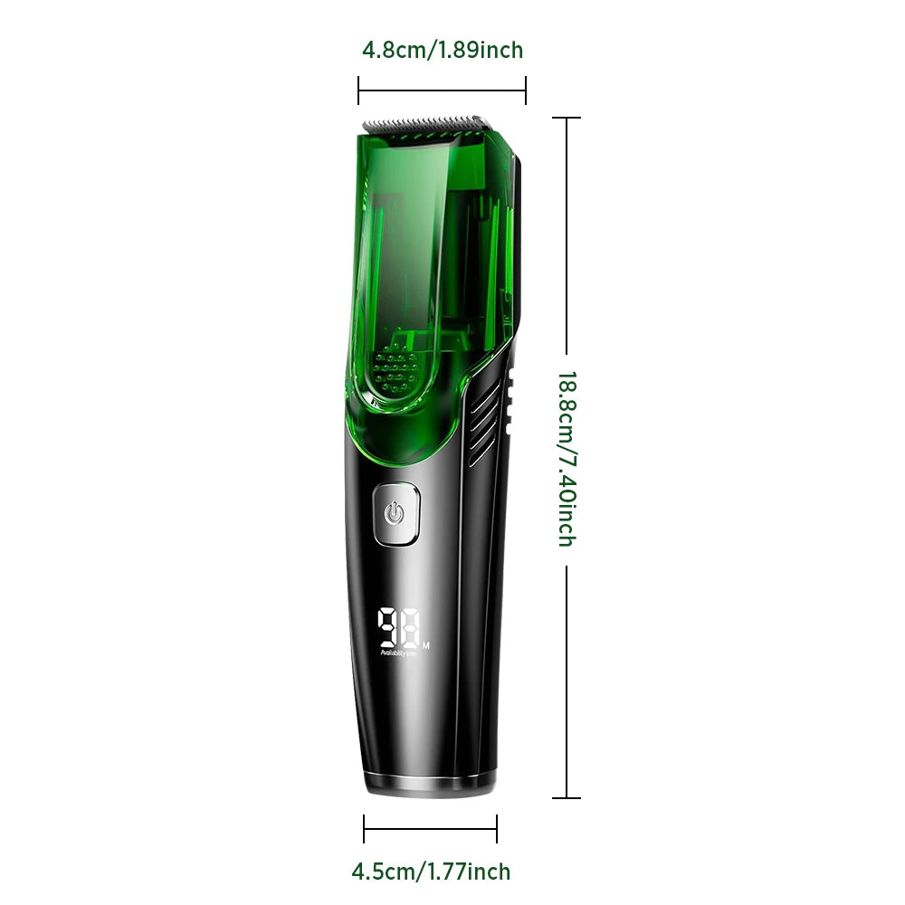 Cordless Beard Trimmer Vacuum Electric Shaver Grooming Kit - 9