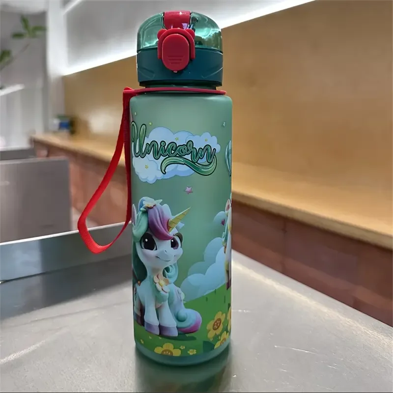 700ml Astronaut Water Bottle Leakproof Sport Cup with Carrying Strap - 17