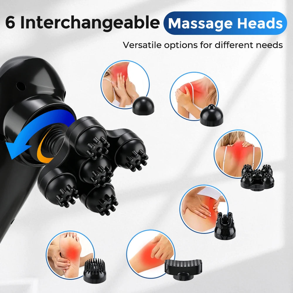 Electric Dolphin Handheld Back Neck and Body Muscle Massager Hammer - 3