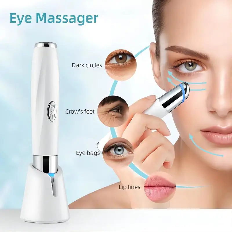3 in 1 LED Eye Care Facial Massager Photon Light Wand - 3
