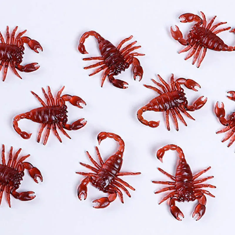 50pcs Realistic Fake Bug Prank Set Halloween Party Decor Props
