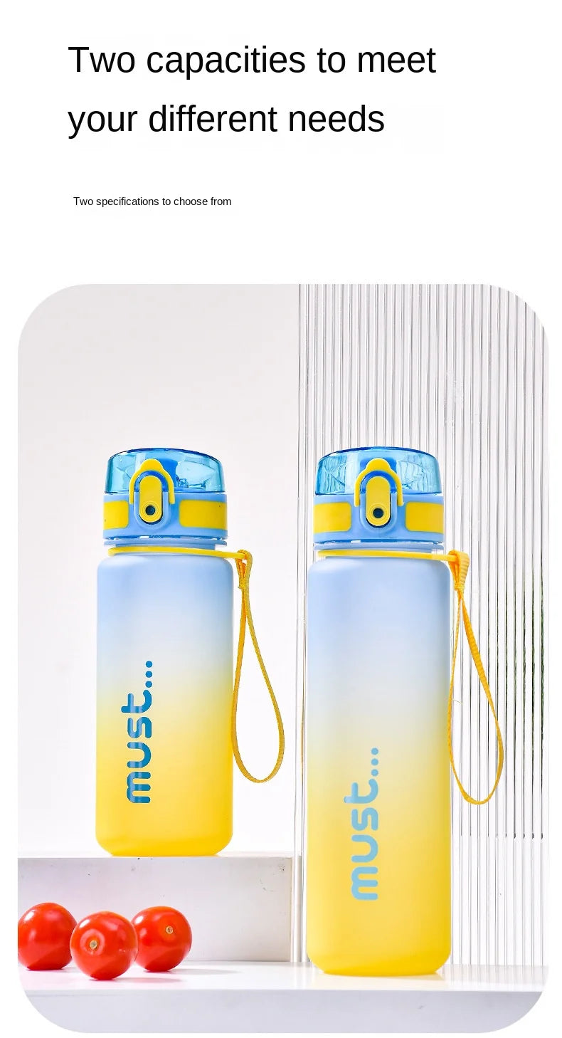 Fantia Gradient Sports Water Bottle Leakproof Fitness Gym Drinking Cup - 12