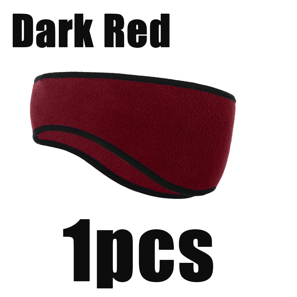Warm Fleece Earmuffs Headband Unisex Windproof Winter Sports Ear Warmer