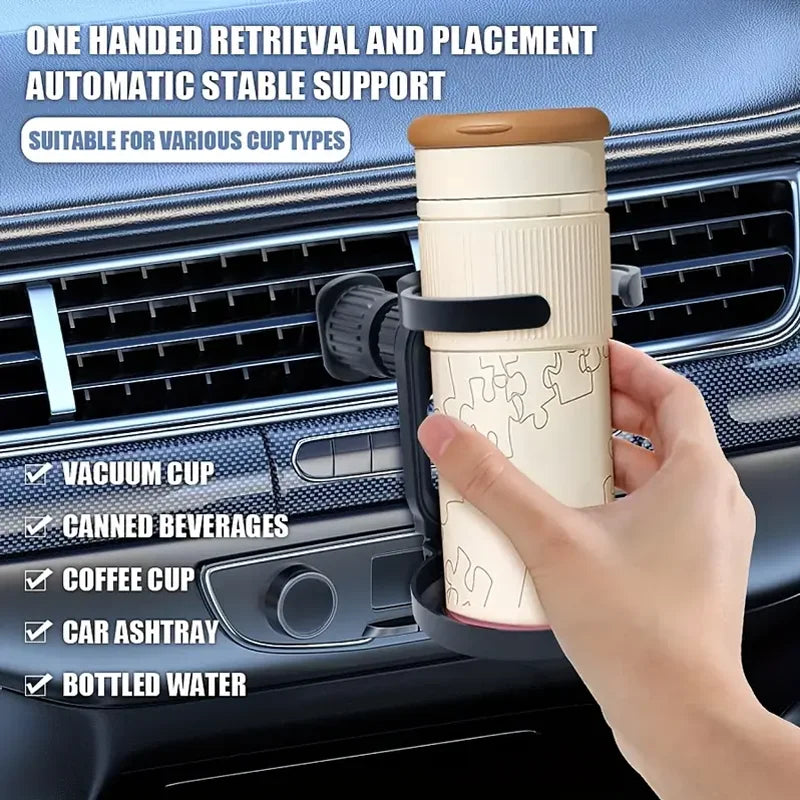 Foldable Car Cup Holder Air Vent Drink Mount Beverage Stand - 8