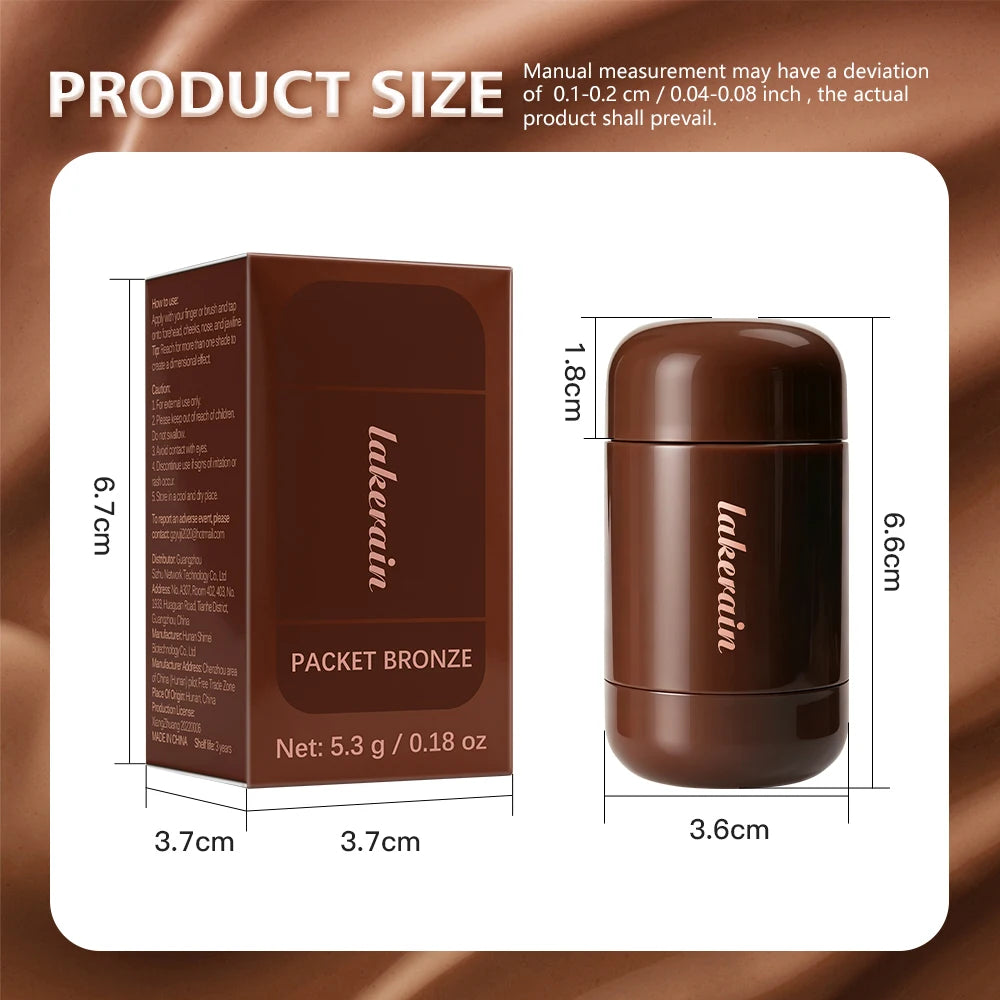 Cream Bronze Contour Stick Lightweight Face Sculpting Makeup - 15