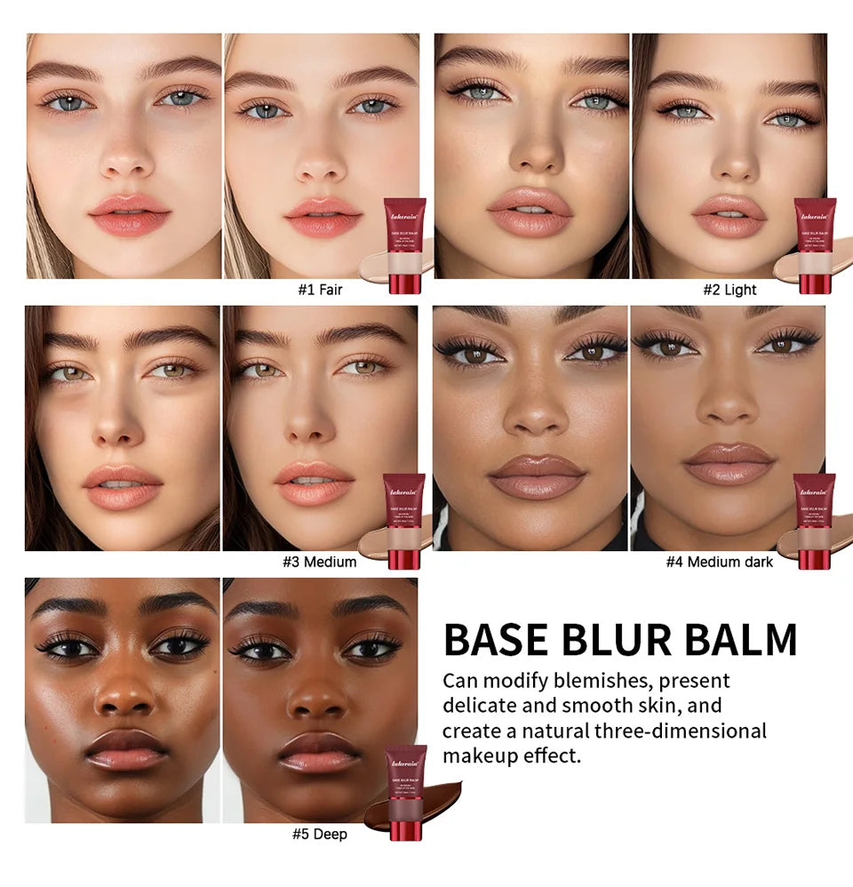 Ultimate Makeup Setting Spray Powder Primer Blur Balm Set - 24