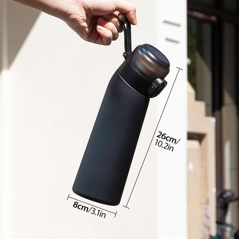 800ml Scented Water Bottle Portable Flavor Pod Sports Hydration Cup - 13