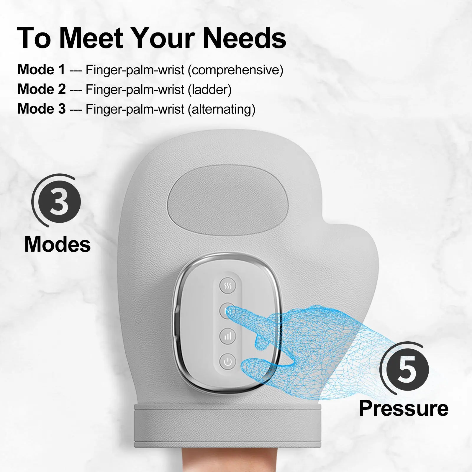 Professional Hand Massager Airbag Compression Relaxation Device - 3