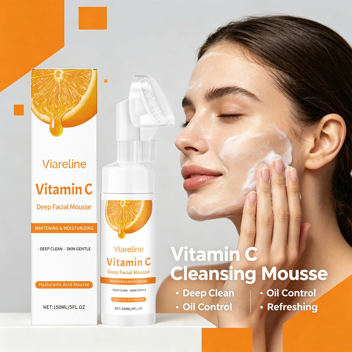 Vitamin C Facial Cleanser Deep Pore Cleansing Foam