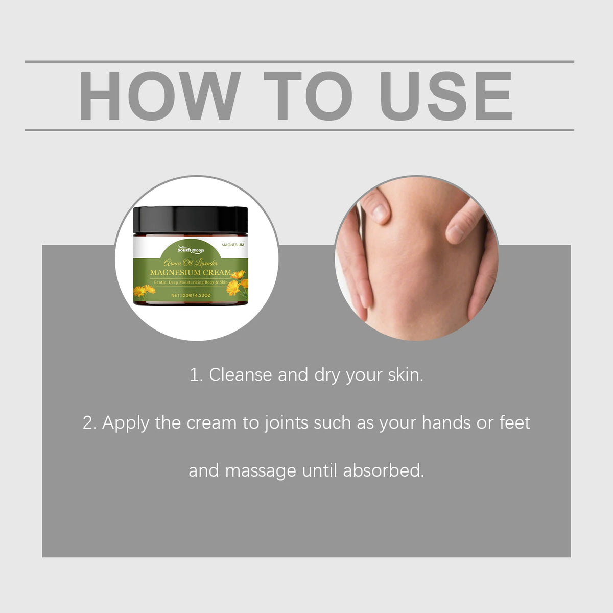 Joint Moisturizing Magnesium Cream Fast Absorbing Relief Care