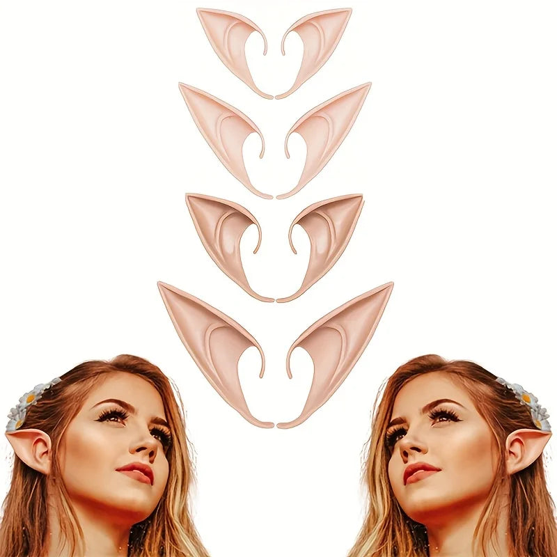 Elf Ears Cosplay Costume Accessories Fairy Angel Party Props 1 10 Pairs - 8