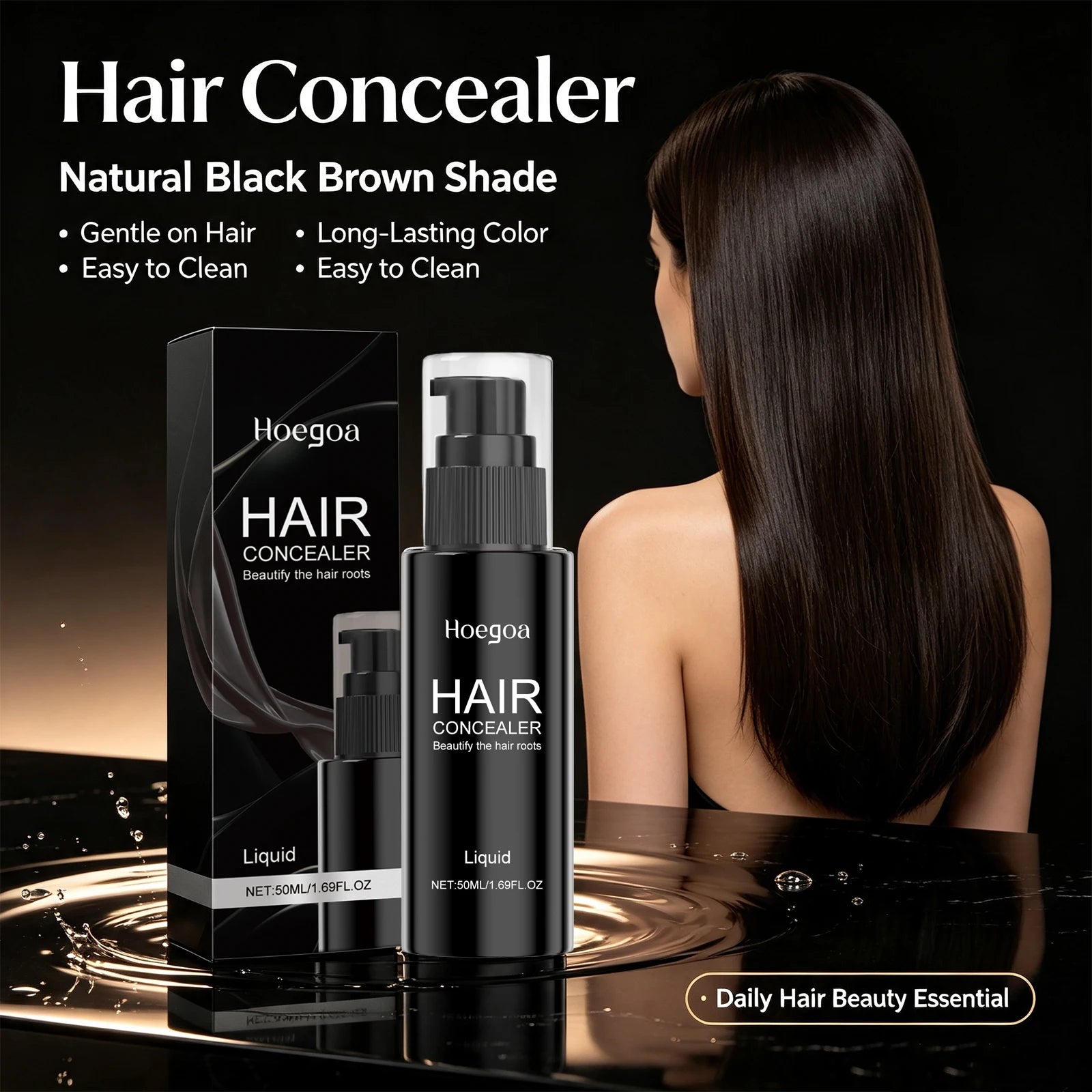 Hair Concealer Root Cover Up And Gray Hairline Filler Spray - 2