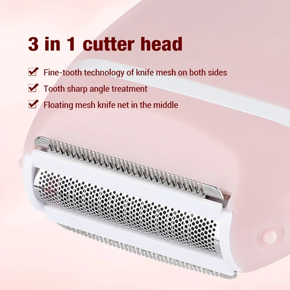 Womens Electric Mini Shaver Painless Hair Removal Razor
