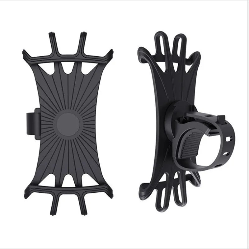 Universal Silicone Bicycle Phone Holder Anti-Slip Handlebar Mount - 8