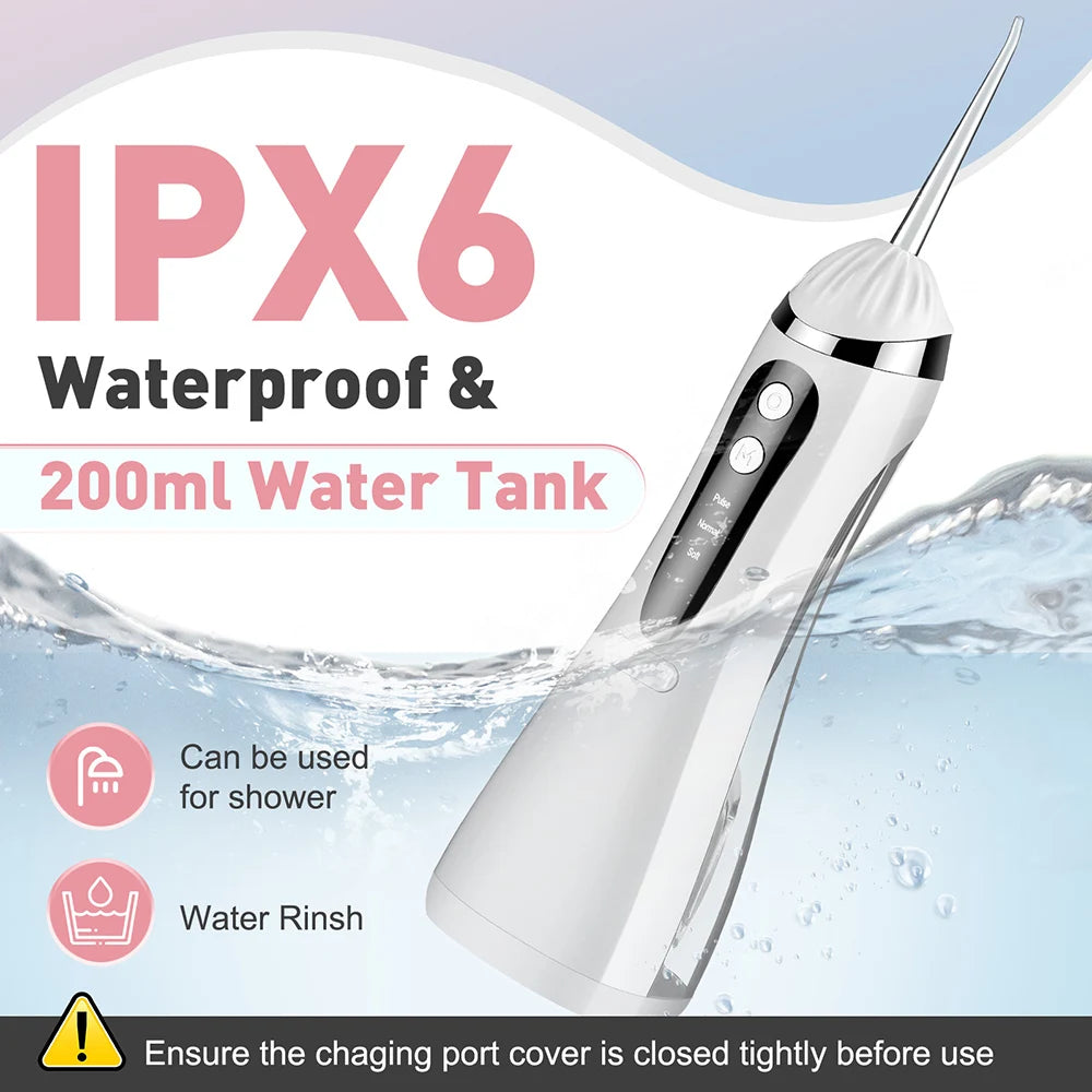 Portable Oral Irrigator Rechargeable Dental Water Flosser - 7
