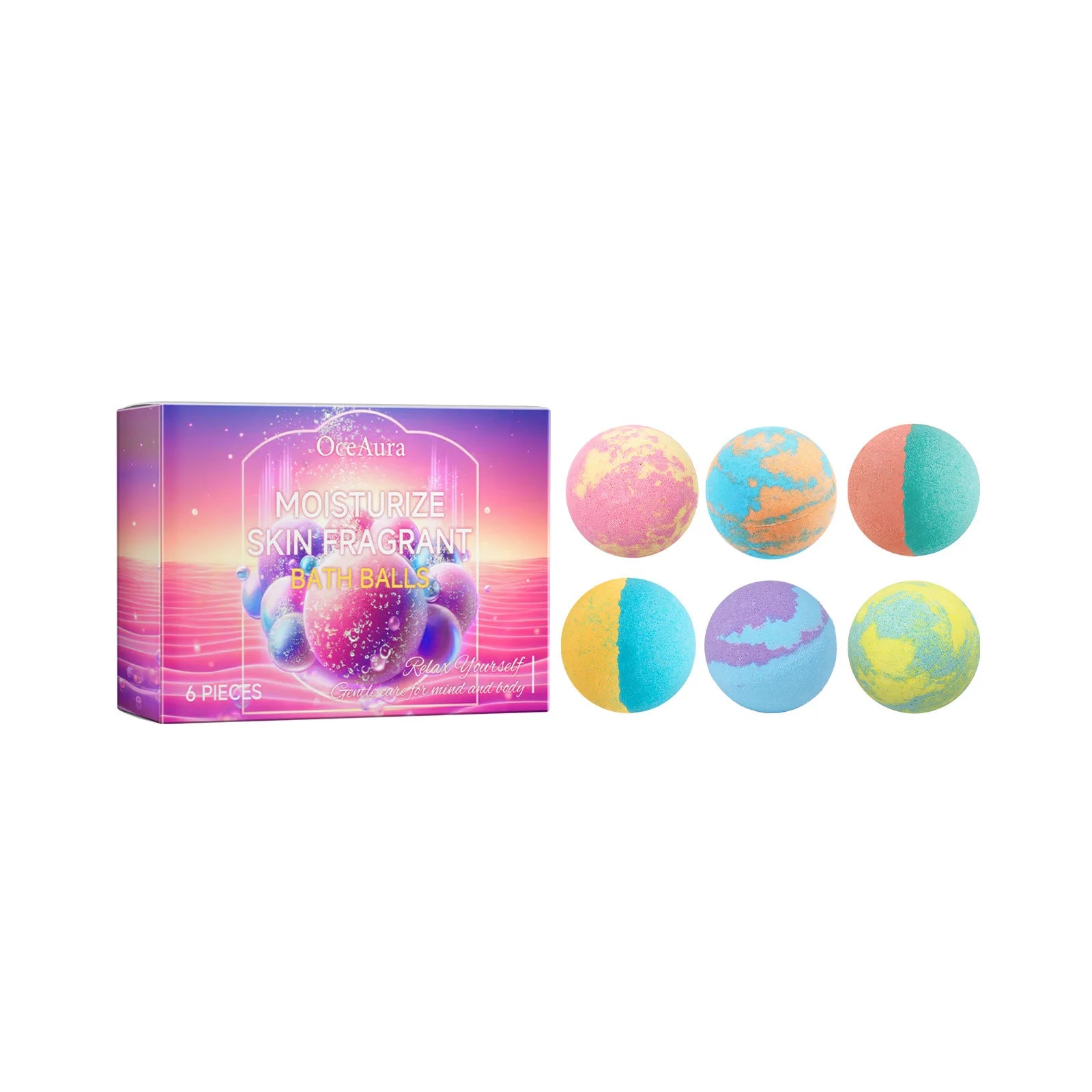 Bubble Bath Bombs Spa Relaxing Body Stress Relief Skin Care - 2