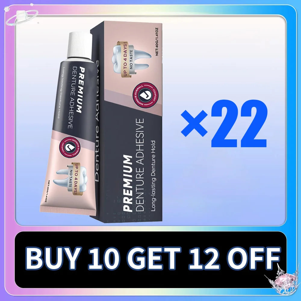 Waterproof Zinc Free Denture Adhesive Long Lasting Dental Gel