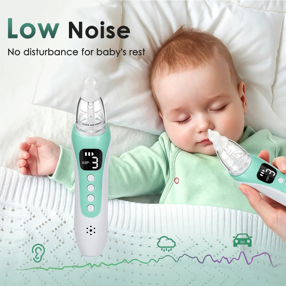 Baby Electric Nasal Aspirator Rechargeable Newborn Nose Sucker