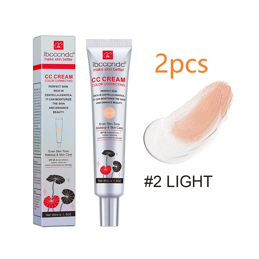 Color Correcting CC Cream Moisturizing Waterproof Makeup Foundation