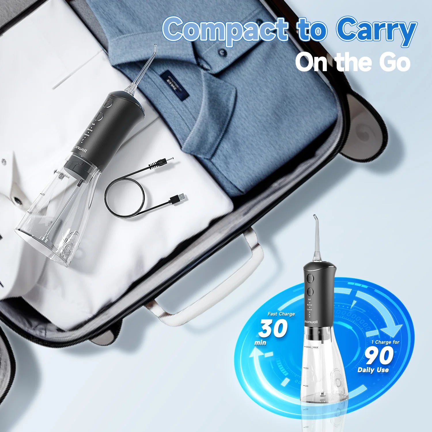 Mornwell Nasal Rinse Irrigation and Water Flosser Combo - 13