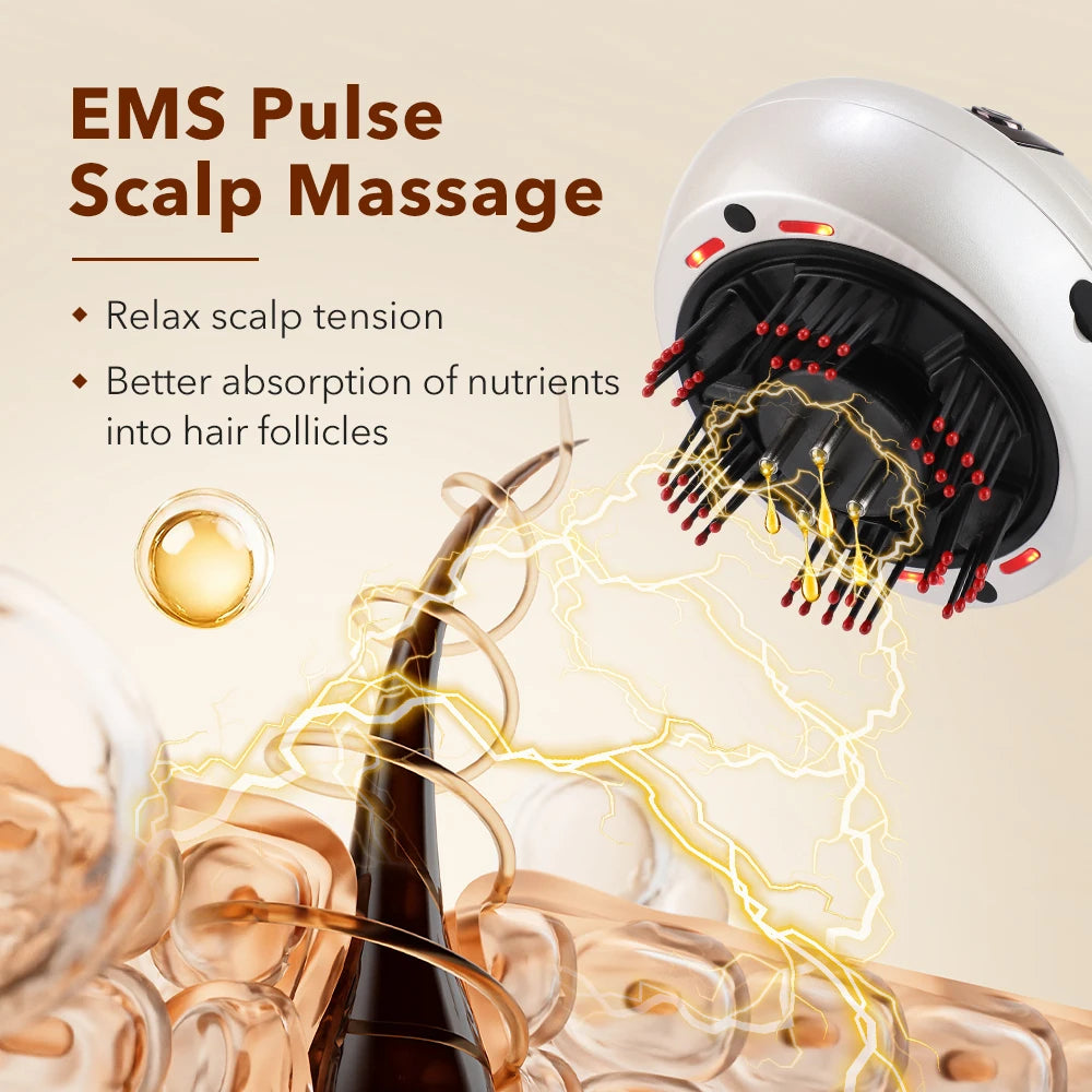 Electric Spray Massage Comb Hair Oil Applicator Scalp Massager