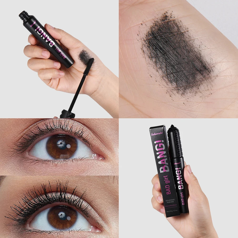Black Volumizing Mascara Waterproof Lengthening Eyelash Extension - 5