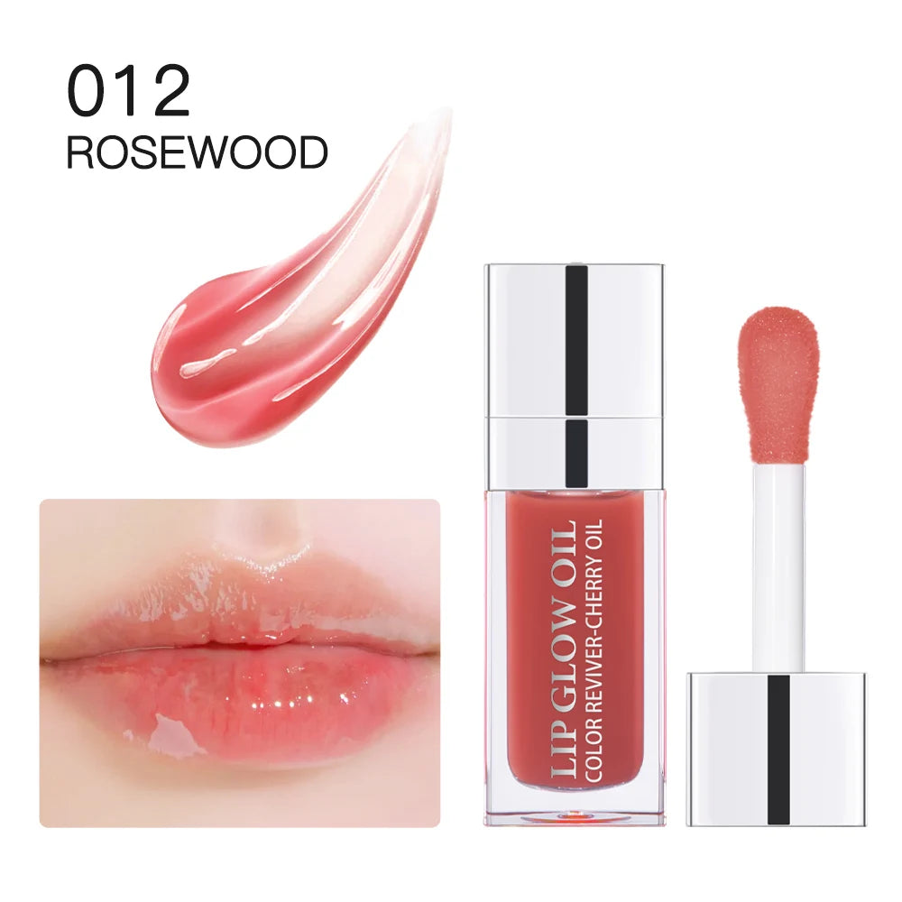 Lip Oil Plumping Gloss Crystal Jelly Moisturizing Tinted Lip Plumper