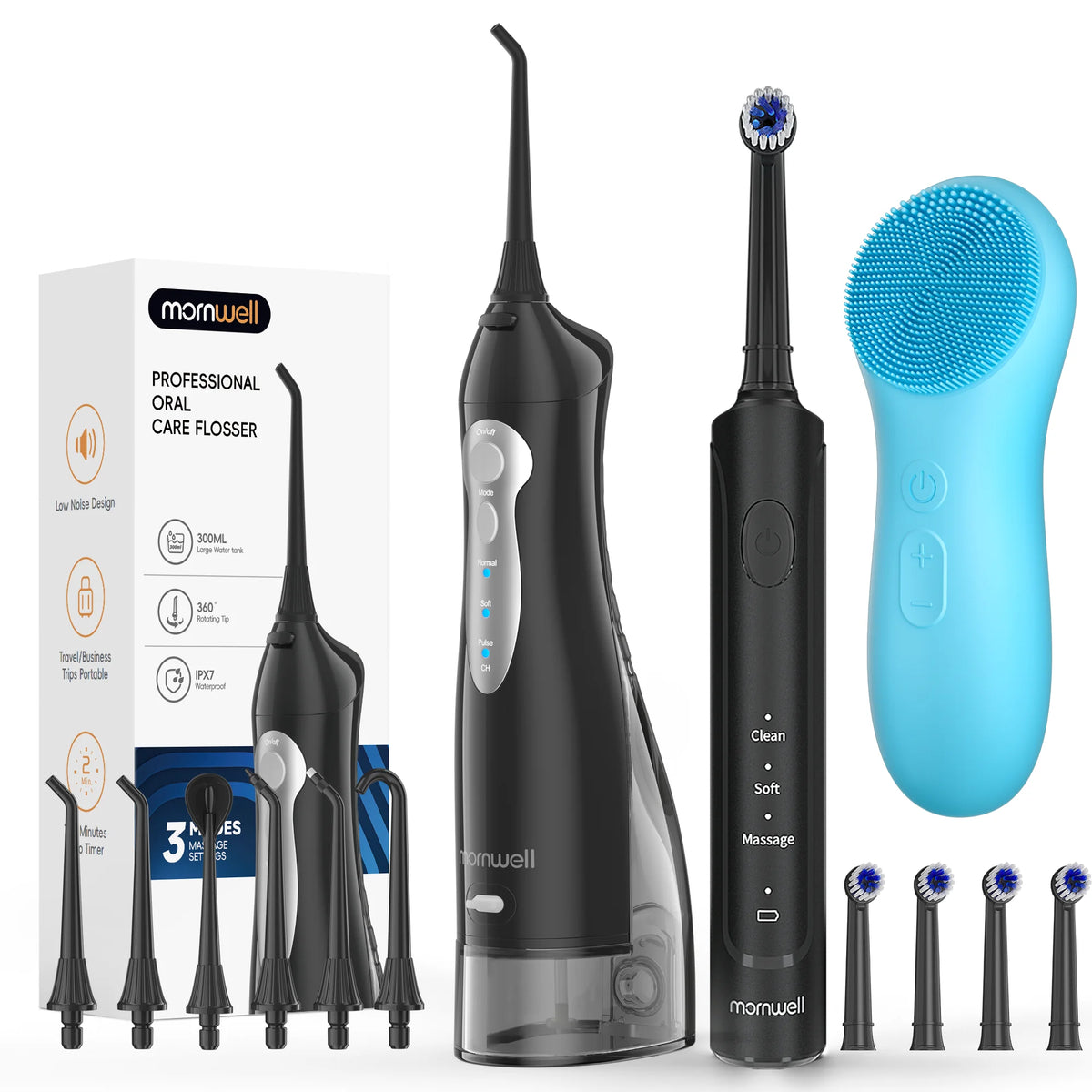 3 in 1 Oral Clean Kit Water Flosser Electric Toothbrush