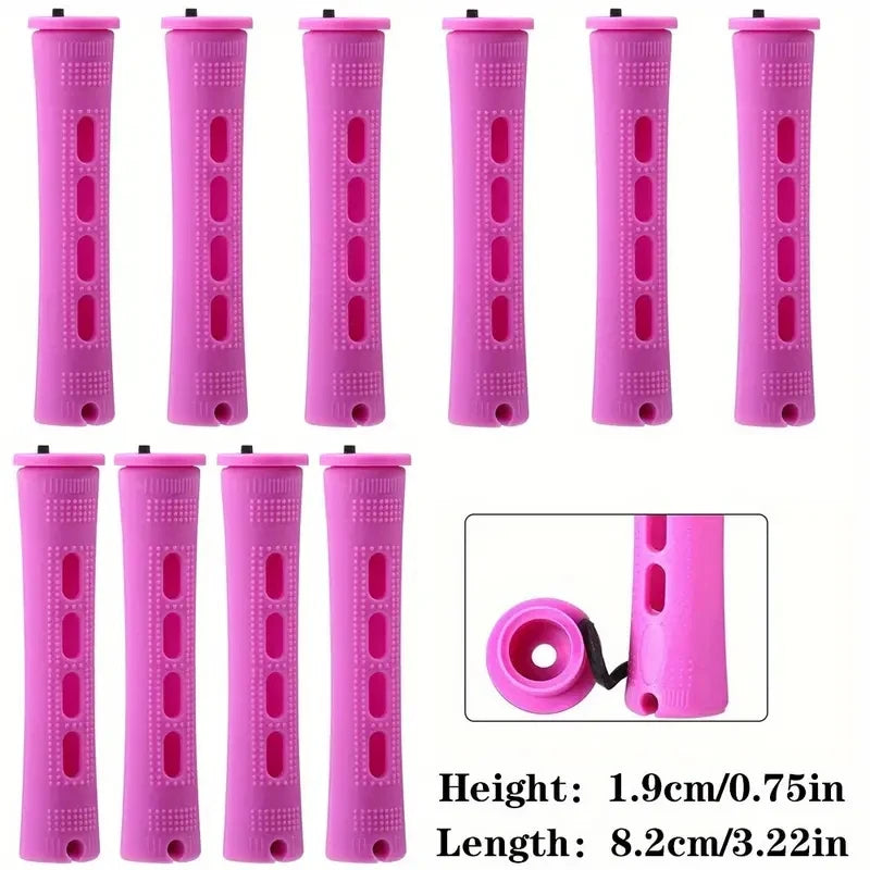 10pcs Hair Perm Rods Set Professional Curling Styling Tools - 14