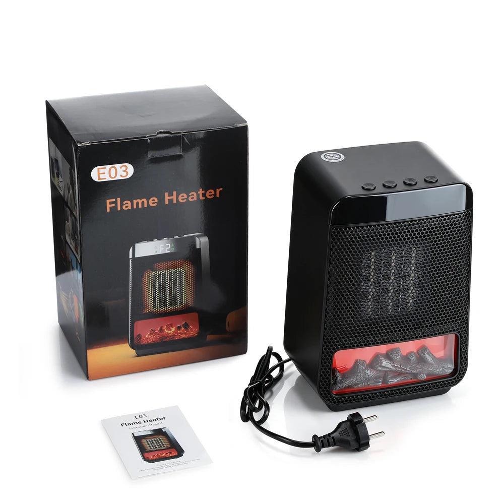 Portable Desktop Electric Heater PTC Ceramic Fast Warm Air Blower - 20