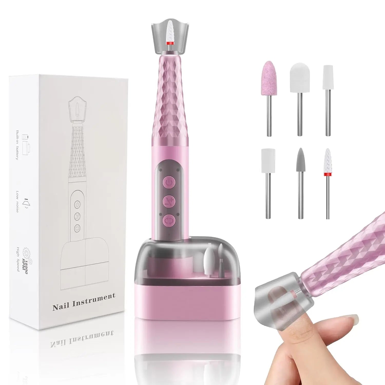 Cordless Electric Nail Drill Machine Manicure Kit - 1