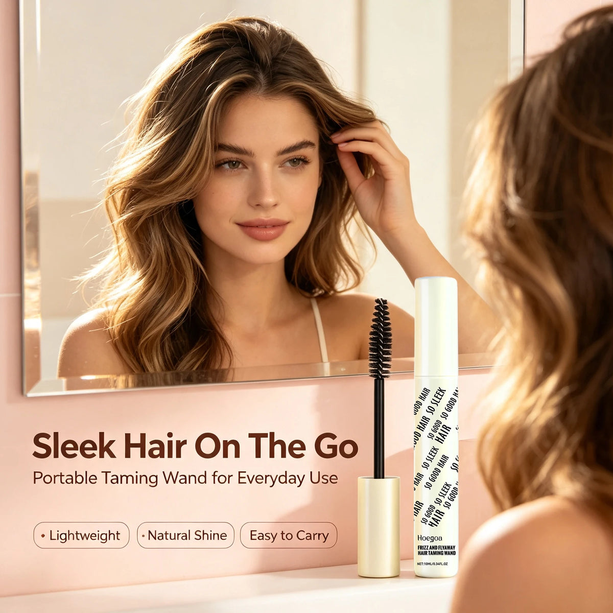 Anti-Frizz Hair Taming Wand Flyaway Smoothing Stick