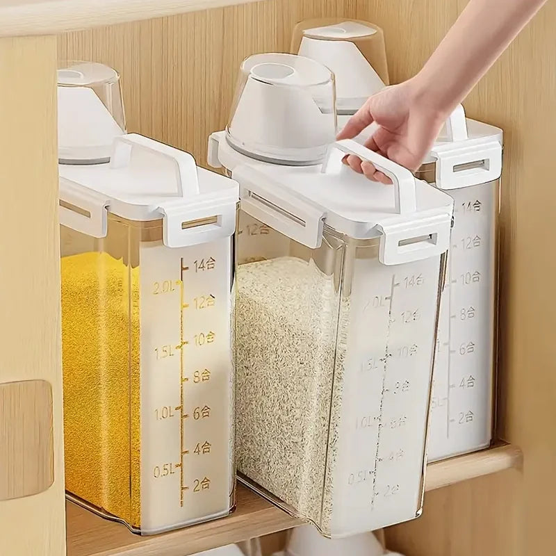Airtight Food Storage Container Moisture Proof Kitchen Pantry Organizer