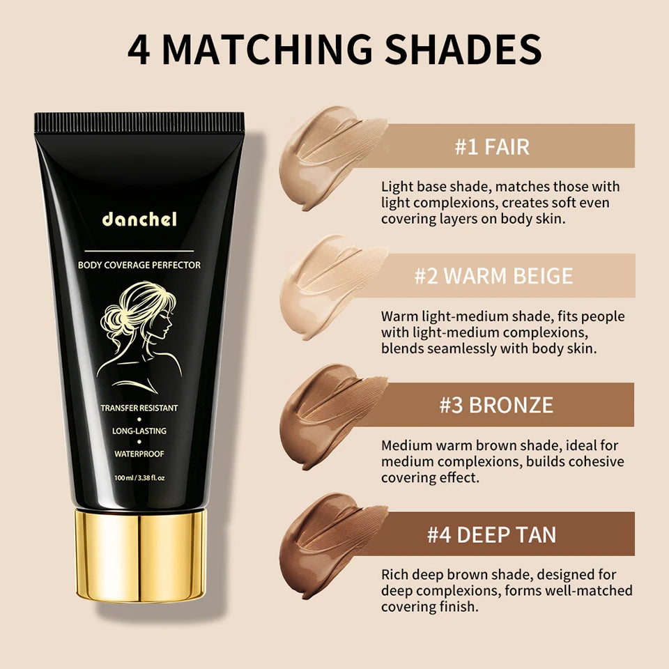 Waterproof Body Concealer Tattoo and Scar Cover Up Cream - 8