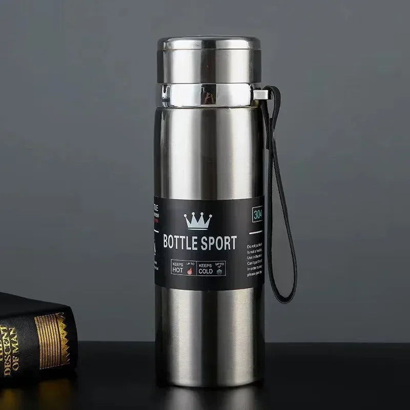 1L Stainless Steel Thermal Water Bottle Vacuum Insulated Travel Flask - 14