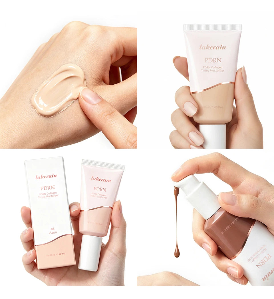 PDRN Collagen Tinted Moisturizer Radiant Glow Foundation Makeup - 18