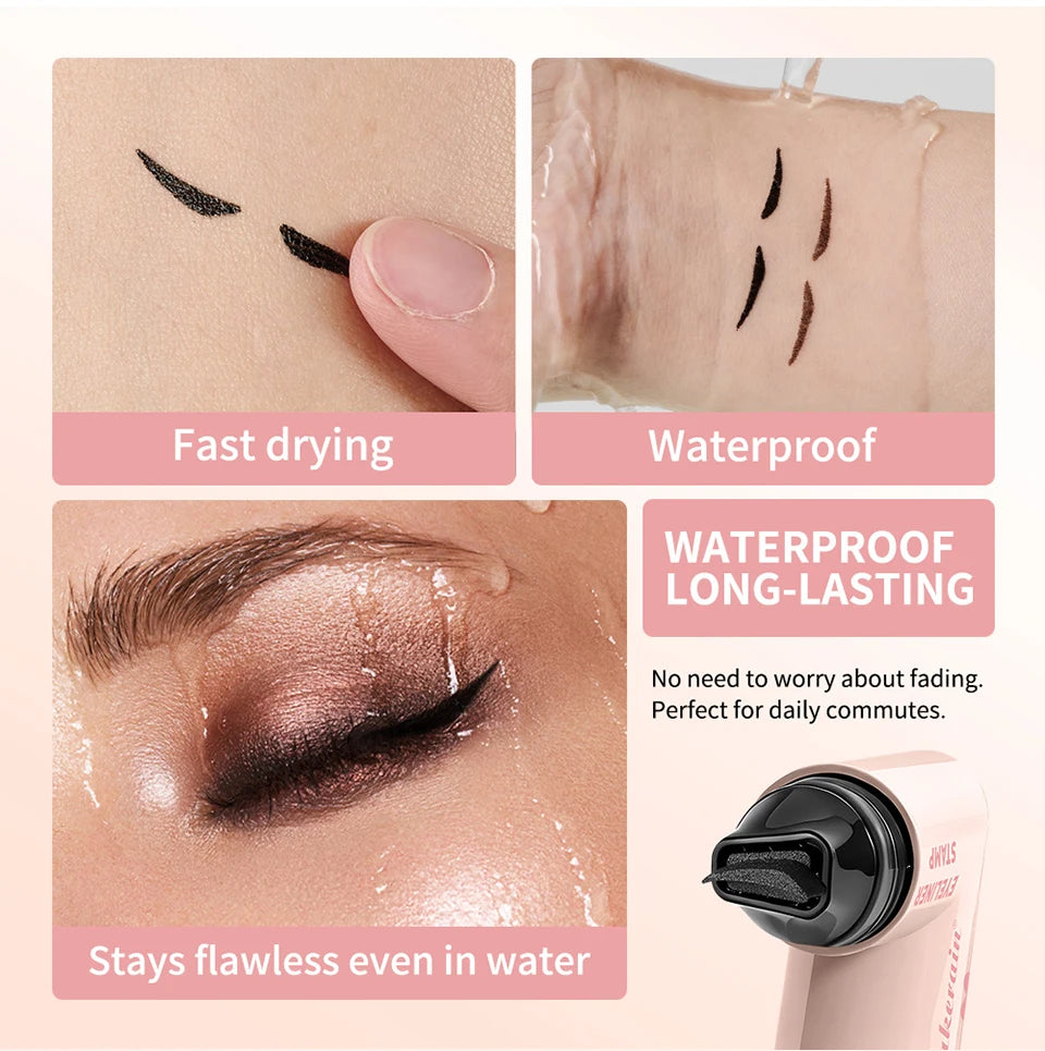 Triangle Liquid Eyeliner Stamp Waterproof Winged Pencil Pen