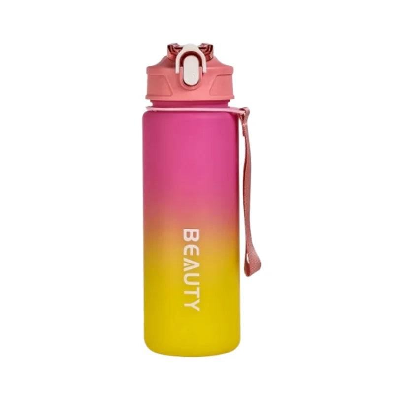 600ml Frosted Sports Water Bottle Leakproof Gym Drink Container - 10
