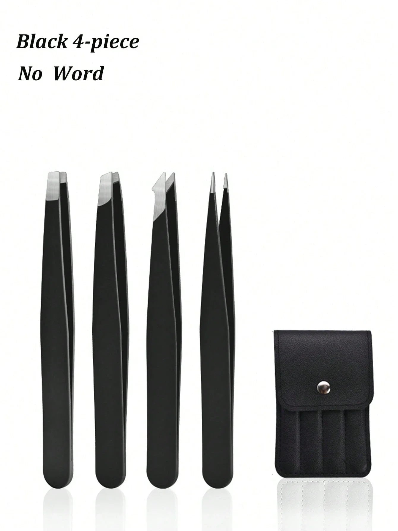4pc Professional Stainless Steel Tweezer Set Precision Crafting Tools - 13