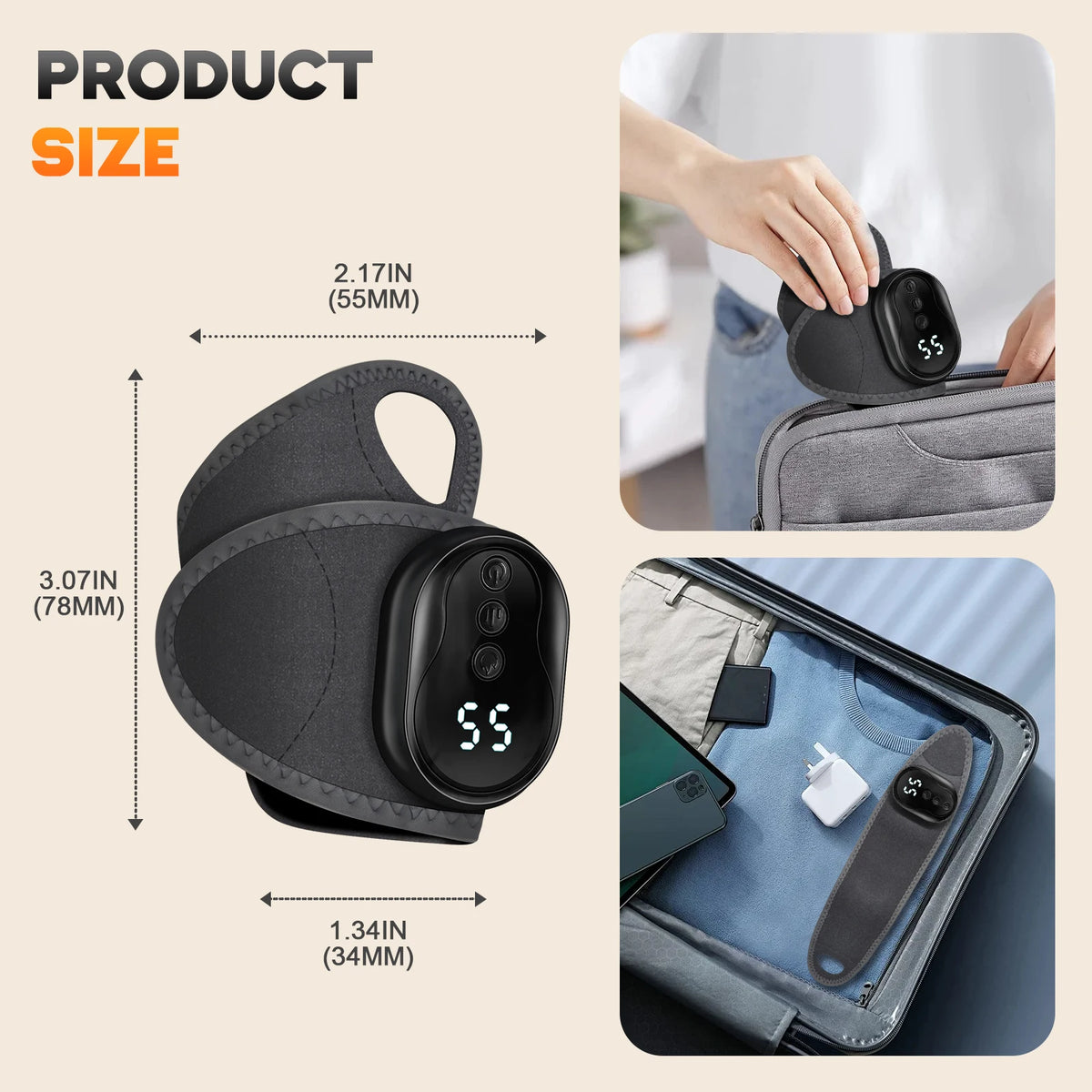 Cordless Wrist and Ankle Vibration Massager Support Belt
