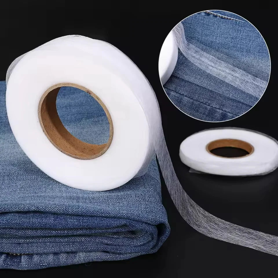 Iron-On Hemming Tape 64m Roll Fabric Adhesive for Pants and Sewing