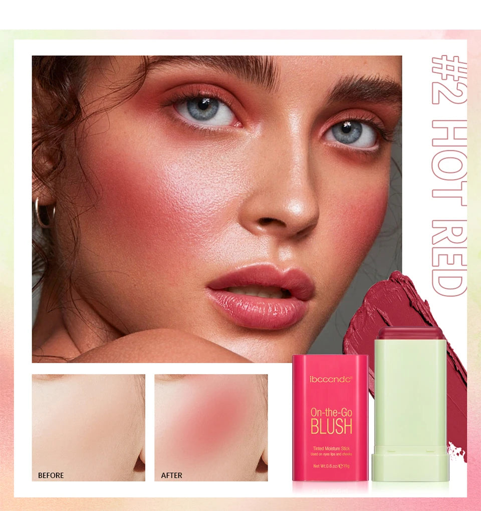Korean Blush Stick Matte Cream Blusher & Tinted Makeup Stick - 11