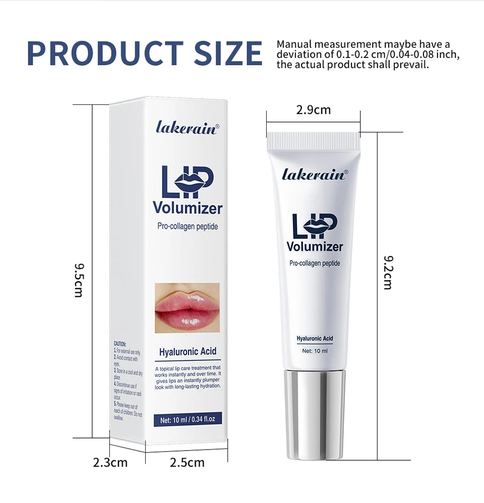 Lip Plumper Gloss Serum Volumizer Deep Hydration Moisturizing Care