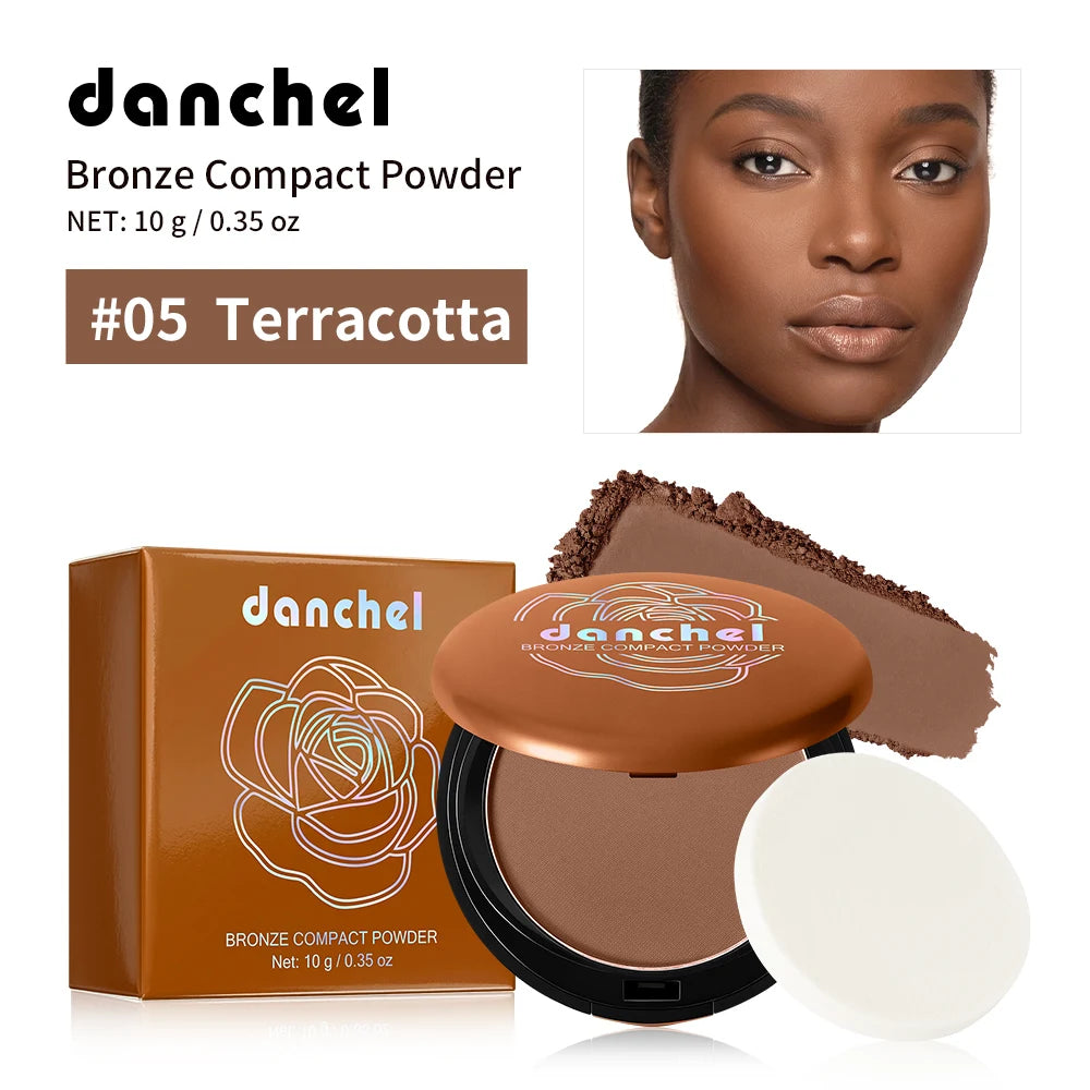 Matte Bronze Compact Powder Natural Setting Makeup
