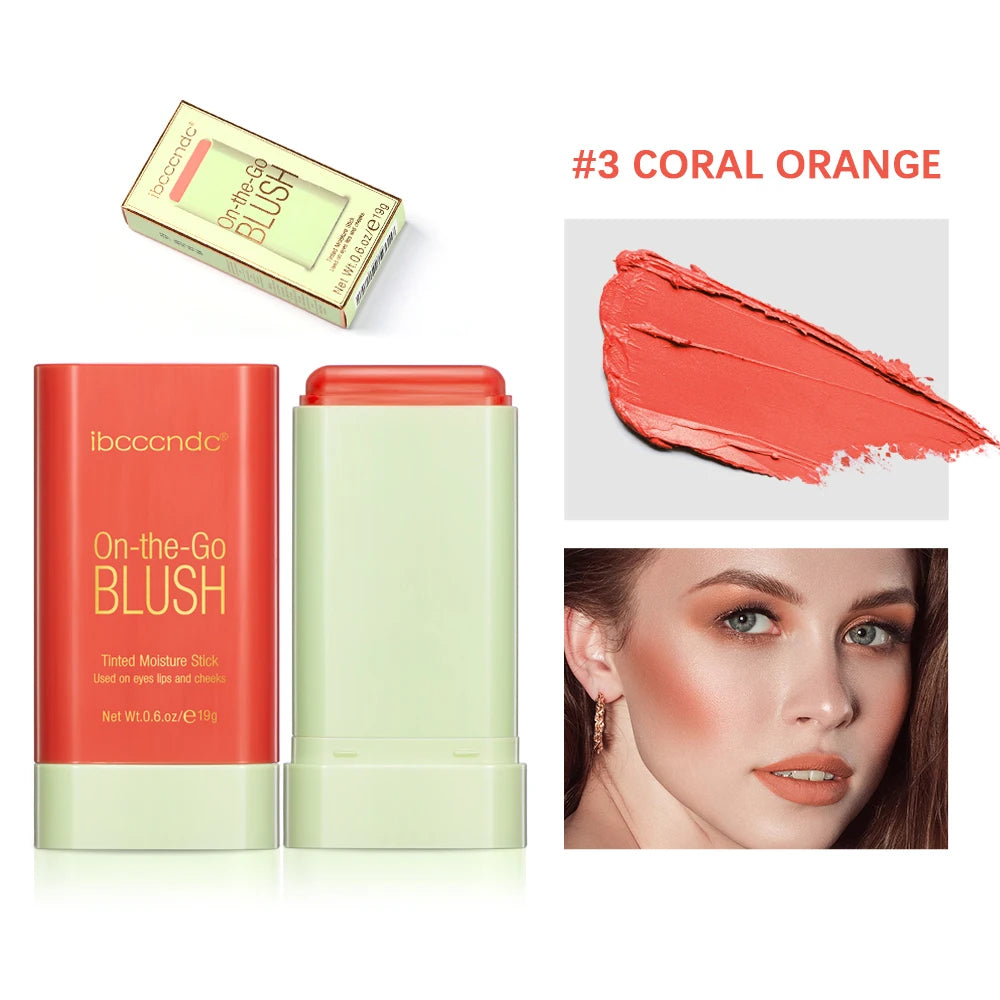 Korean Blush Stick Matte Cream Blusher & Tinted Makeup Stick - 27