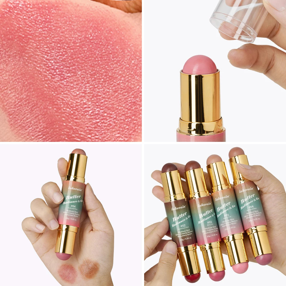 Double Headed Bronzer Blush Stick Multiuse Contouring Makeup - 6