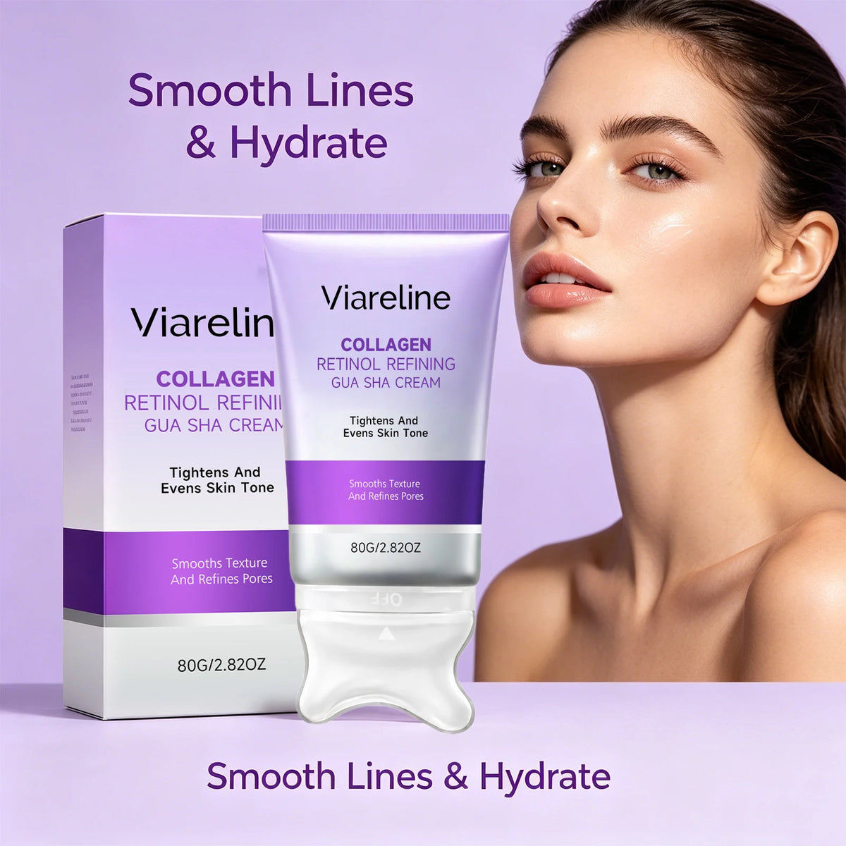 Collagen Retinol Gua Sha Cream Face Tightening Lifting Skincare